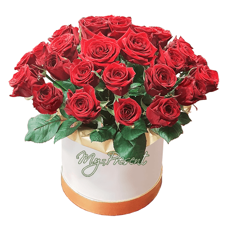 Roten Rosen in einer Box